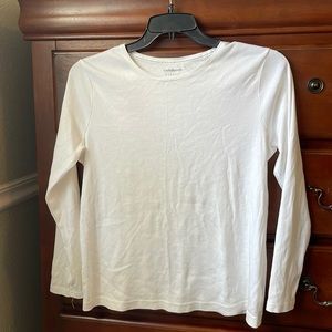 Croft&Barrow white plain long sleeve woman’s shirt. Size:PL